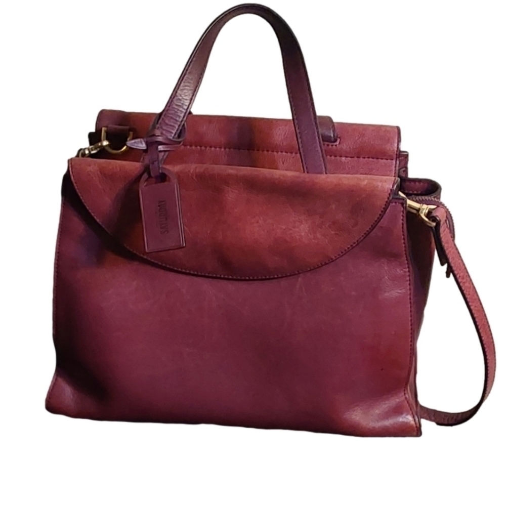 KATE SPADE‎ SATURDAY WEEKENDER MERLOT WINE LARGE SATCHEL BAG - Picture 4 of 16